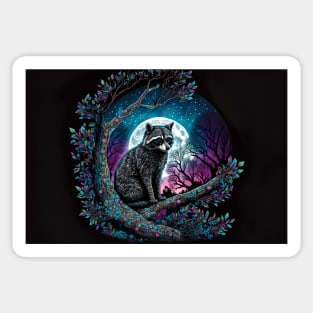 Fullmoon in the Forest Sticker